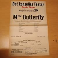madam butterfly det kongelige teater plakat 1953